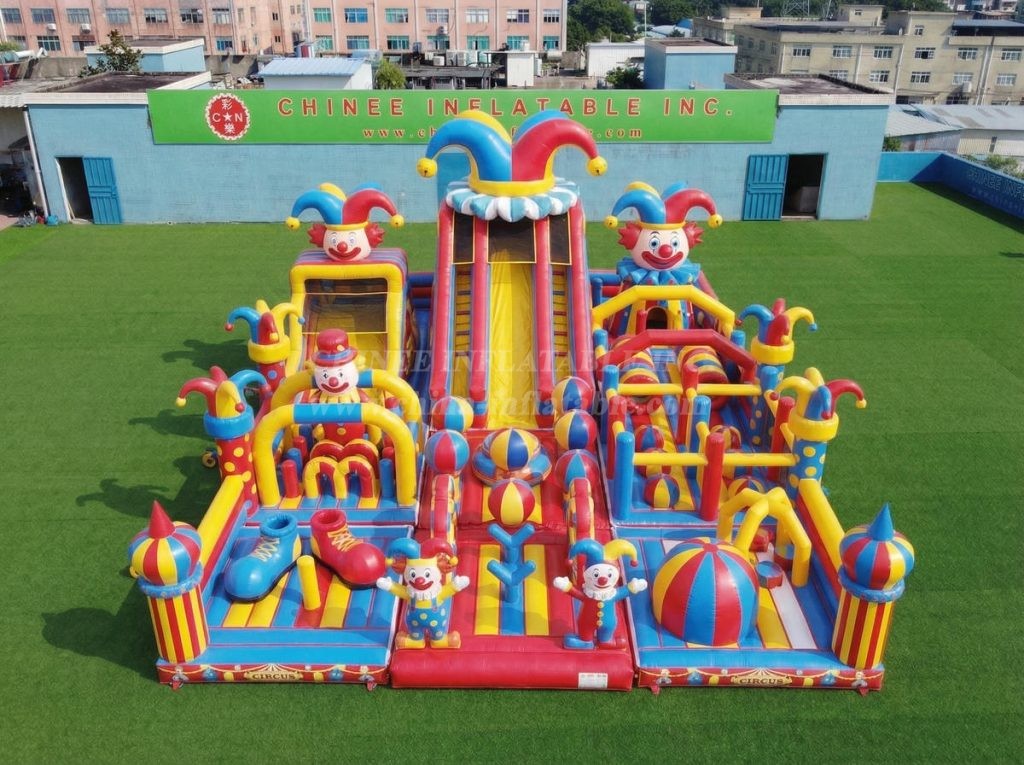 GF3-947 Clown Theme Inflatable Playground