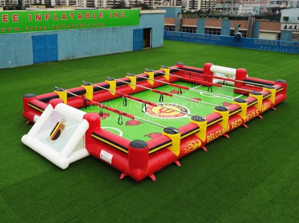 T11-952D Belgium Theme Inflatable Human Soccer Field