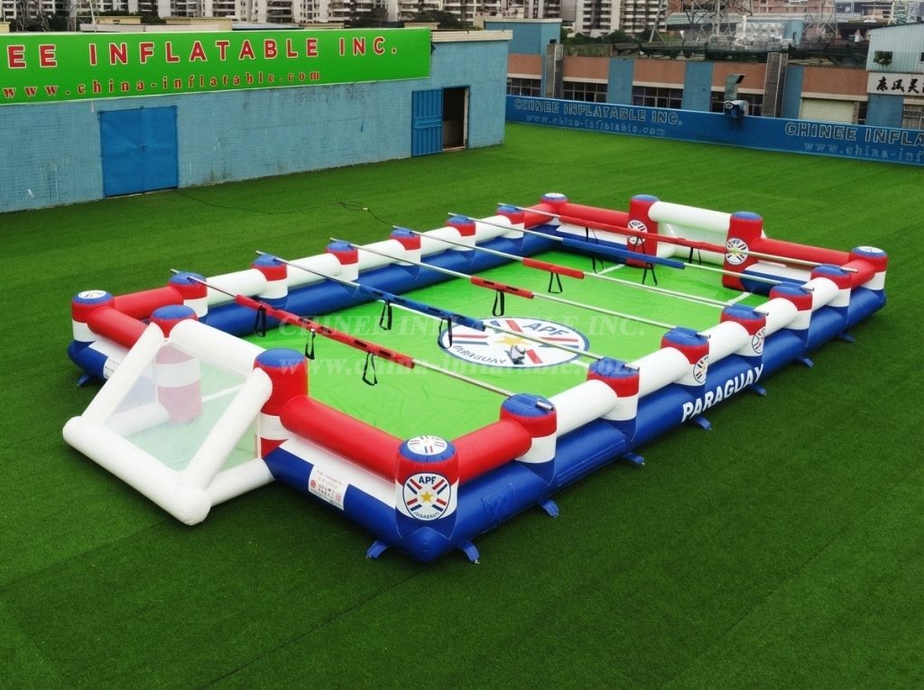 T11-952W Paraguay Theme Inflatable Human Soccer Field