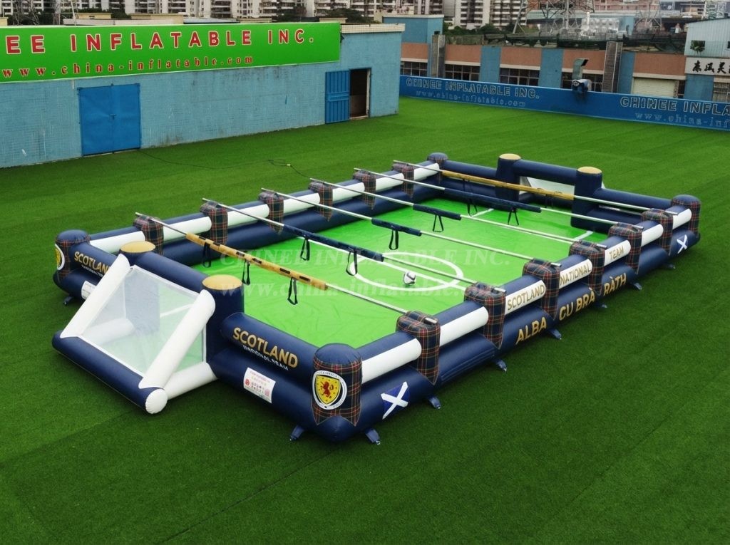 T11-952AB Scotland Theme Inflatable Human Soccer Field