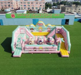 T11-4750M Pop Mart Theme Inflatable Wipeout Big Balls Obstacle Course