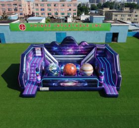T11-4750N Space Theme Inflatable Wipeout Big Balls Obstacle Course