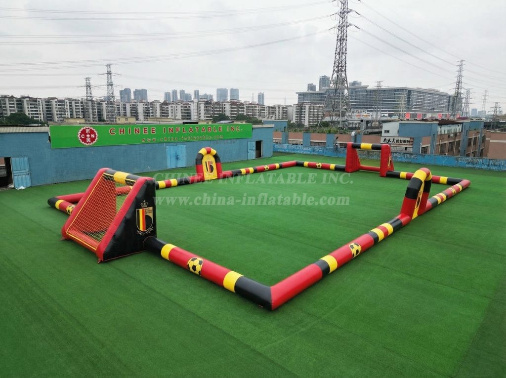 T11-926BBE Belgium Theme Large Inflatable Soccer Field