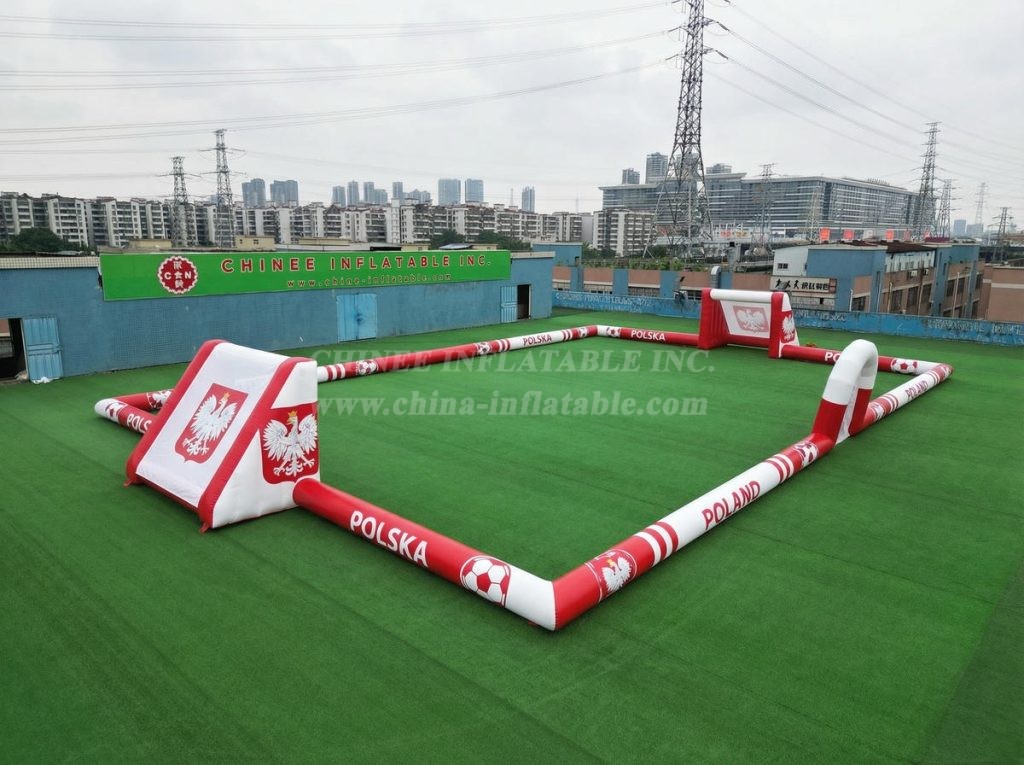 T11-926BPL Poland Theme Large Inflatable Soccer Field