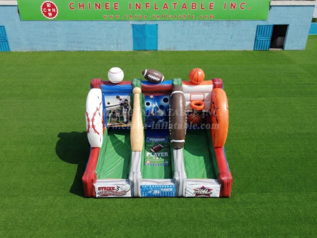 T11-7304 Giant 3-in-1 Inflatable Sports Carnival Combo