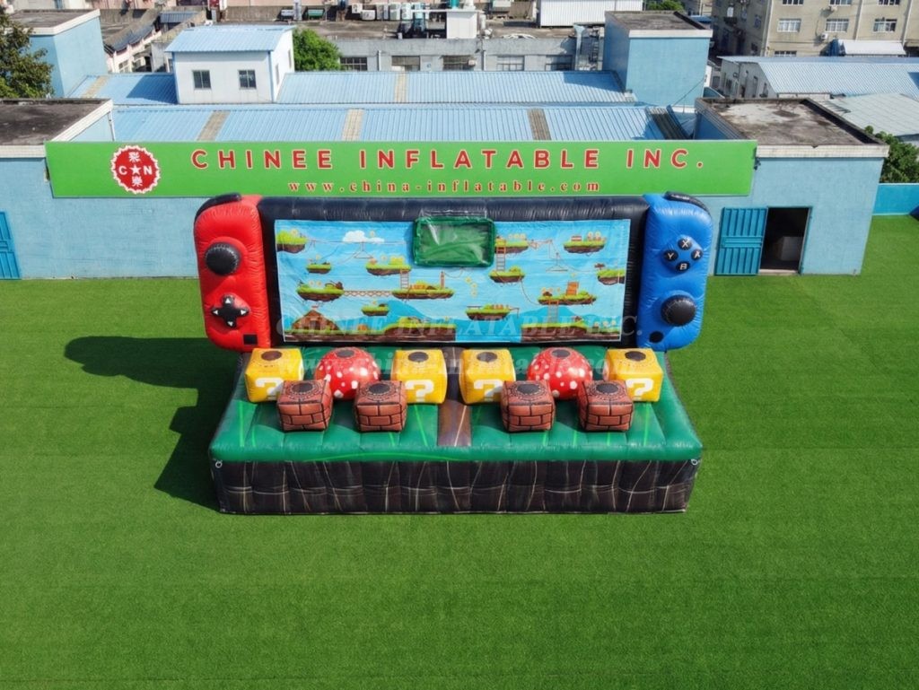 T11-7305 Super Mario Style Inflatable Interactive Human Whack-a-Mole Challenge