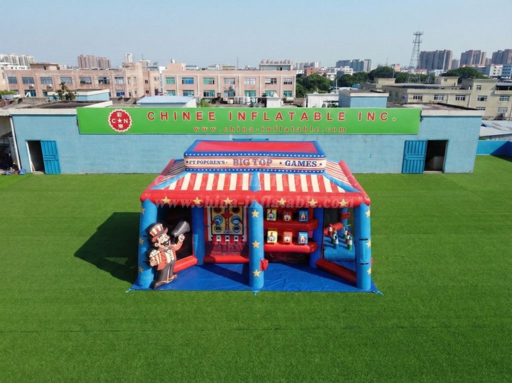 T11-7306 Interactive Inflatable Circus Midway Game Center