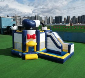 T2-8790 Donald Duck Theme Bouncy Castle with Slide & Pool