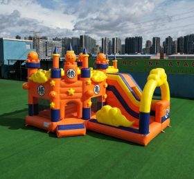 T2-8794 Dragon Ball Theme Bouncy Castle with Slide & Pool