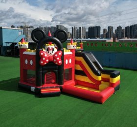 T2-8806 Mickey & Minnie Theme Bouncy Castle with Slide & Pool