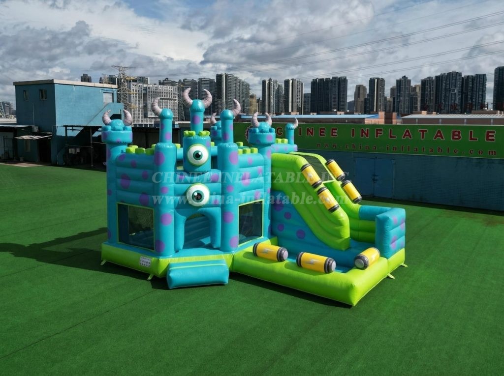 T2-8811 Monsters Inc Theme Bouncy Castle with Slide & Pool