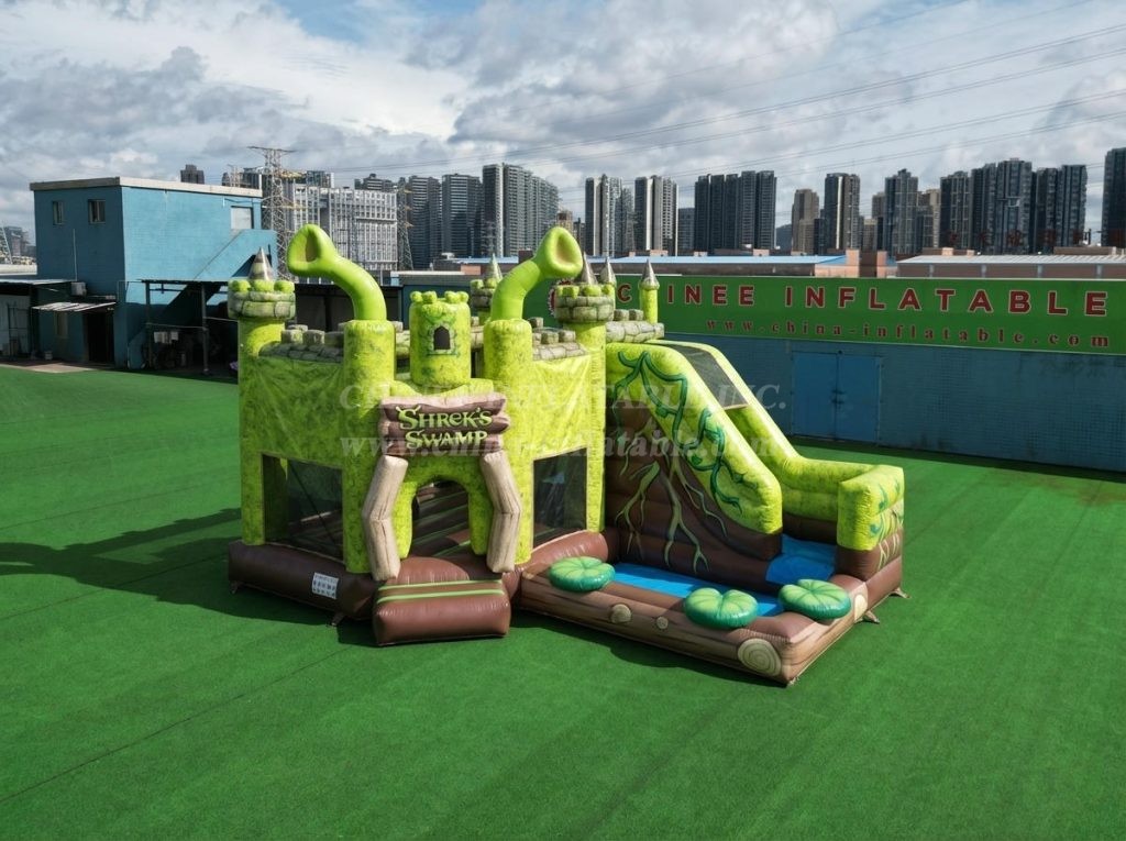T2-8831 Shrek Theme Bouncy Castle with Slide & Pool