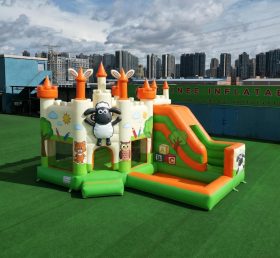 T2-8851 Timmy Time Theme Bouncy Castle with Slide & Pool