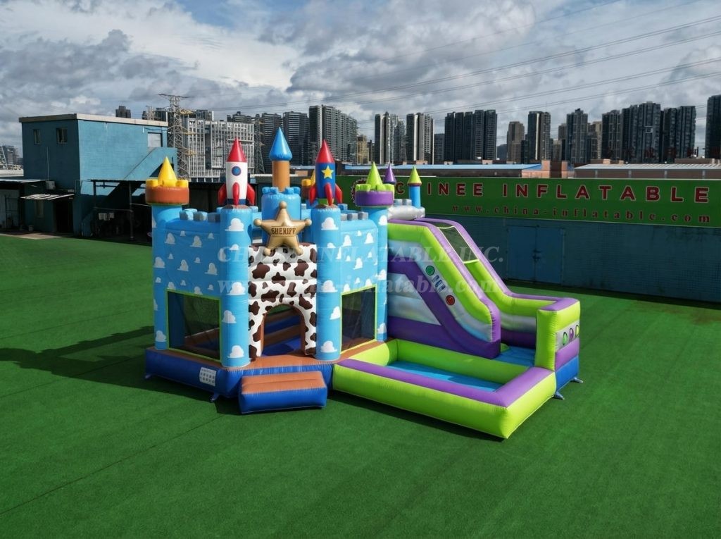 T2-8854 Toy Story Theme Bouncy Castle with Slide & Pool