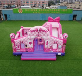 T2-8861 Barbie Theme Bouncy Castle With Slide