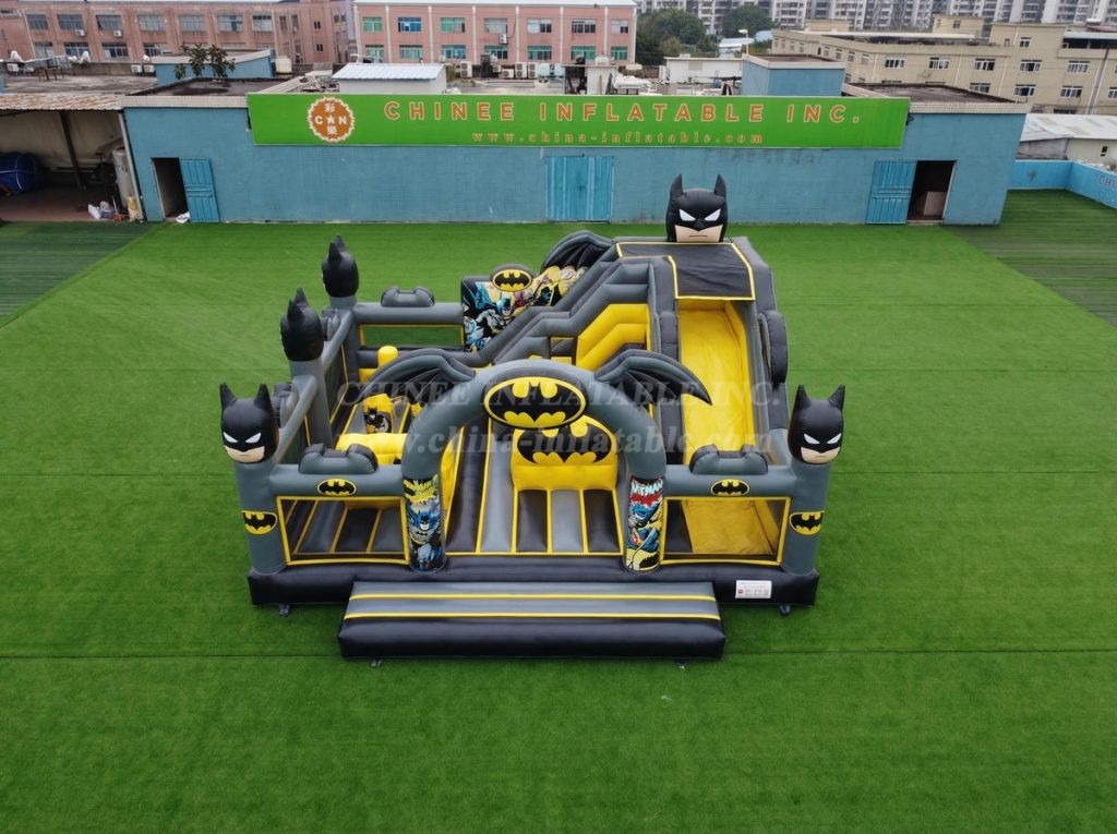 T2-8862 Batman Theme Bouncy Castle With Slide