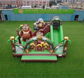T2-8869 Boonie Bears Theme Bouncy Castle With Slide