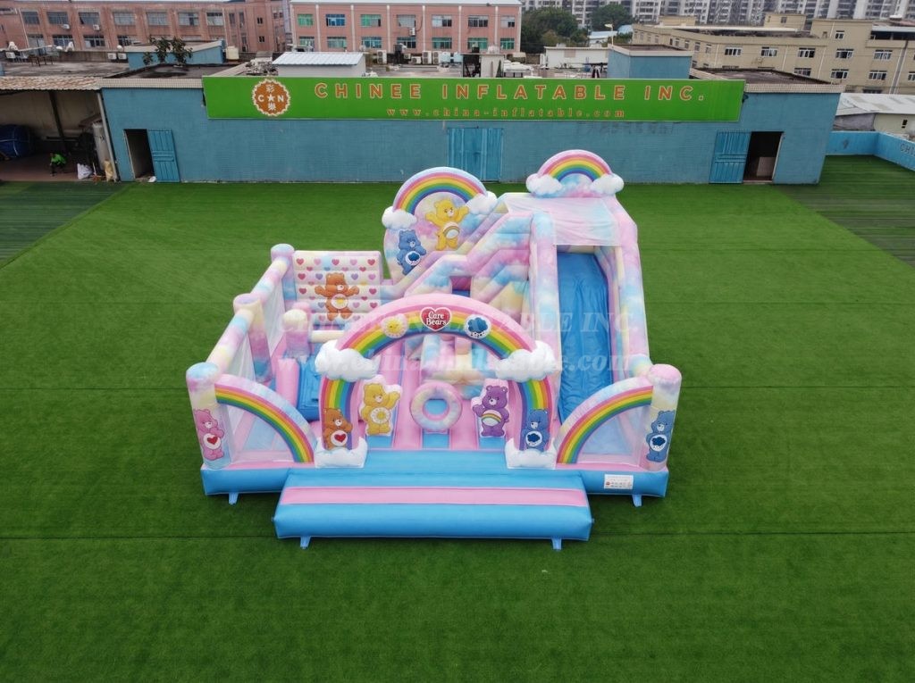 T2-8870 Care Bears Theme Bouncy Castle With Slide