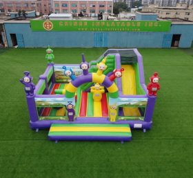 T2-8919 Teletubbies Theme Bouncy Castle With Slide
