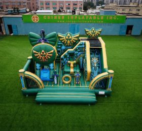 T2-8923 The Legend Of Zelda Theme Bouncy Castle With Slide