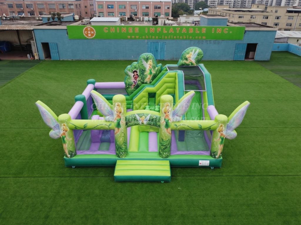 T2-8929 Tinker Bell Theme Bouncy Castle With Slide