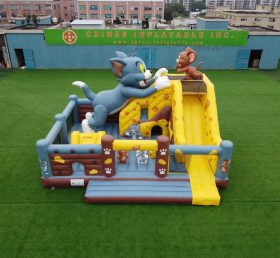 T2-8931 Tom And Jerry Theme Bouncy Castle With Slide