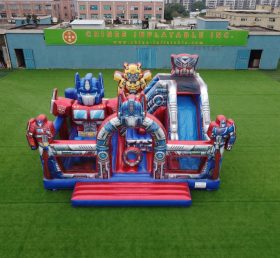 T2-8933 Transformers Theme Bouncy Castle With Slide