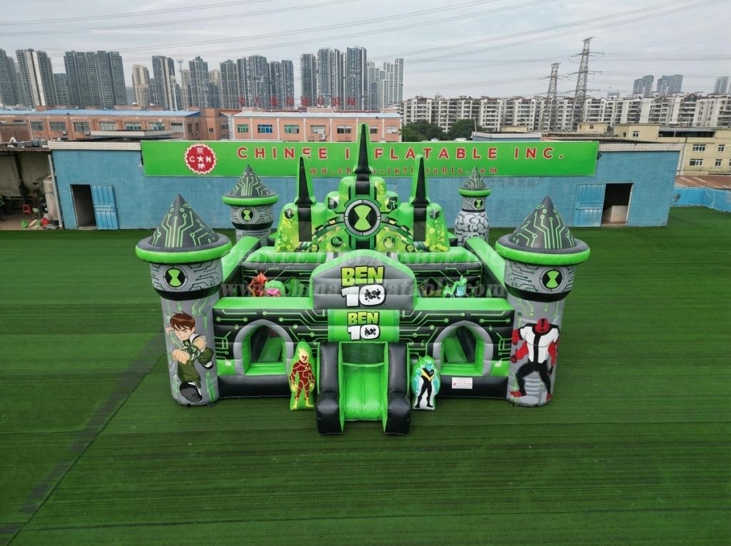 T5-3147 Ben 10 Theme Inflatable Castle