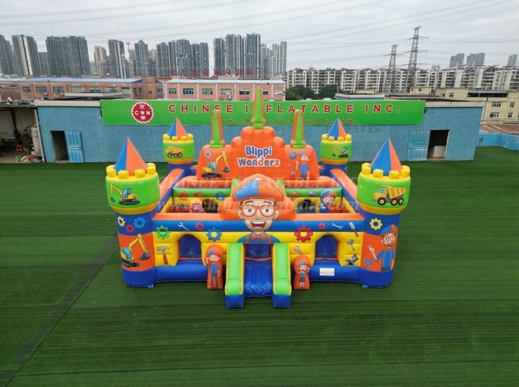 T5-3151 Blippi Wonders Theme Inflatable Castle