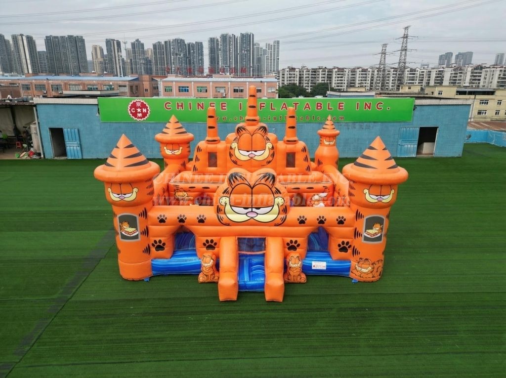T5-3166 Garfield Theme Inflatable Castle