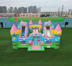 T5-3193 Peppa Pig Theme Inflatable Castle