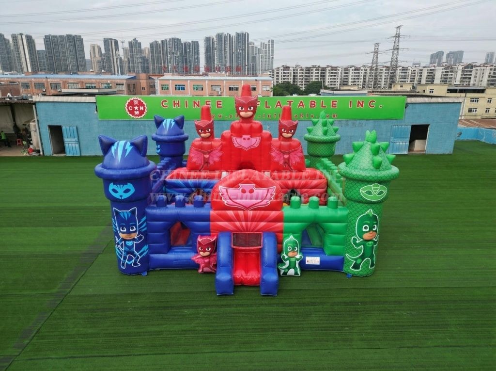 T5-3195 PJ Masks Theme Inflatable Castle