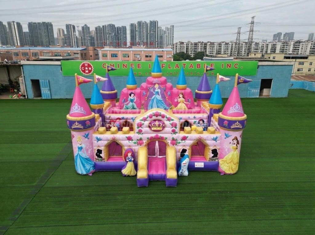T5-3198 Princess Parties Theme Inflatable Castle