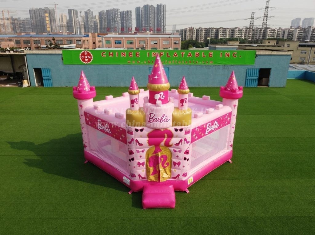 T5-3235 Barbie Theme Inflatable Castle