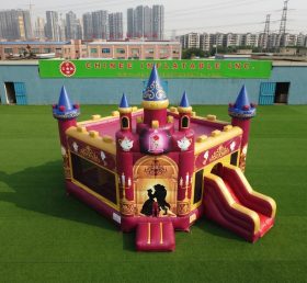 T5-3237 Beauty And The Beast Theme Inflatable Castle
