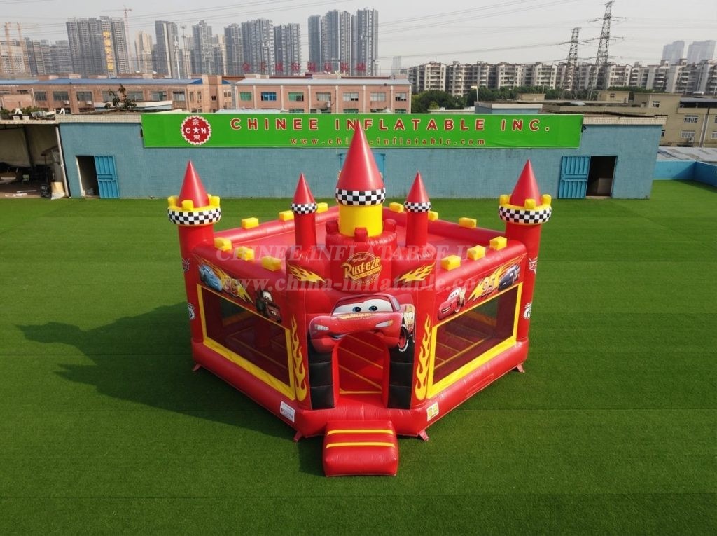 T5-3245 Cars Theme Inflatable Castle