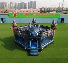 T5-3256 How To Train Your Dragon Theme Inflatable Castle