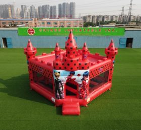 T5-3268 Miraculous Ladybug Theme Inflatable Castle