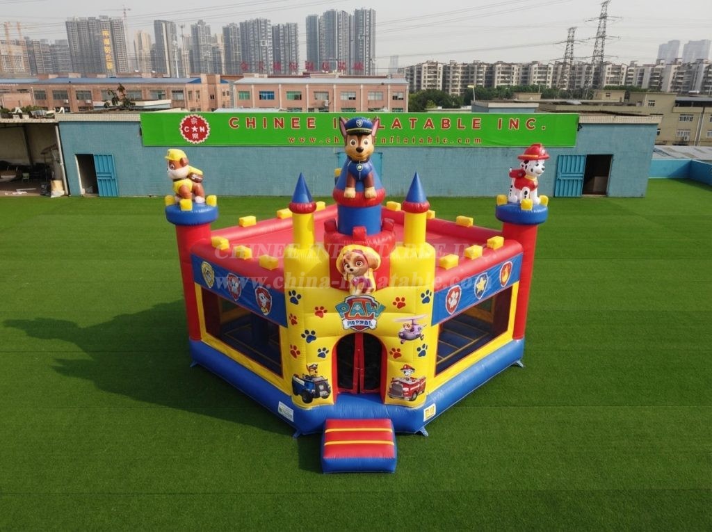 T5-3276 Paw Patrol Theme Inflatable Castle