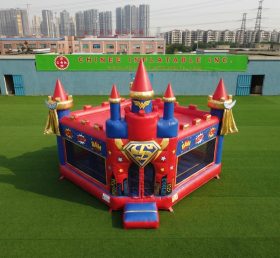 T5-3296 Superhero Theme Inflatable Castle
