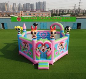 T5-3301 The Powerpuff Girls Theme Inflatable Castle