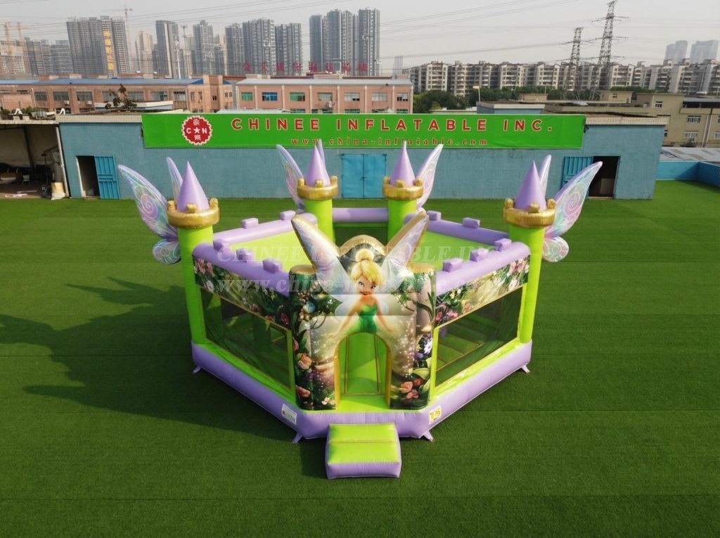 T5-3305 Tinker Bell Theme Inflatable Castle