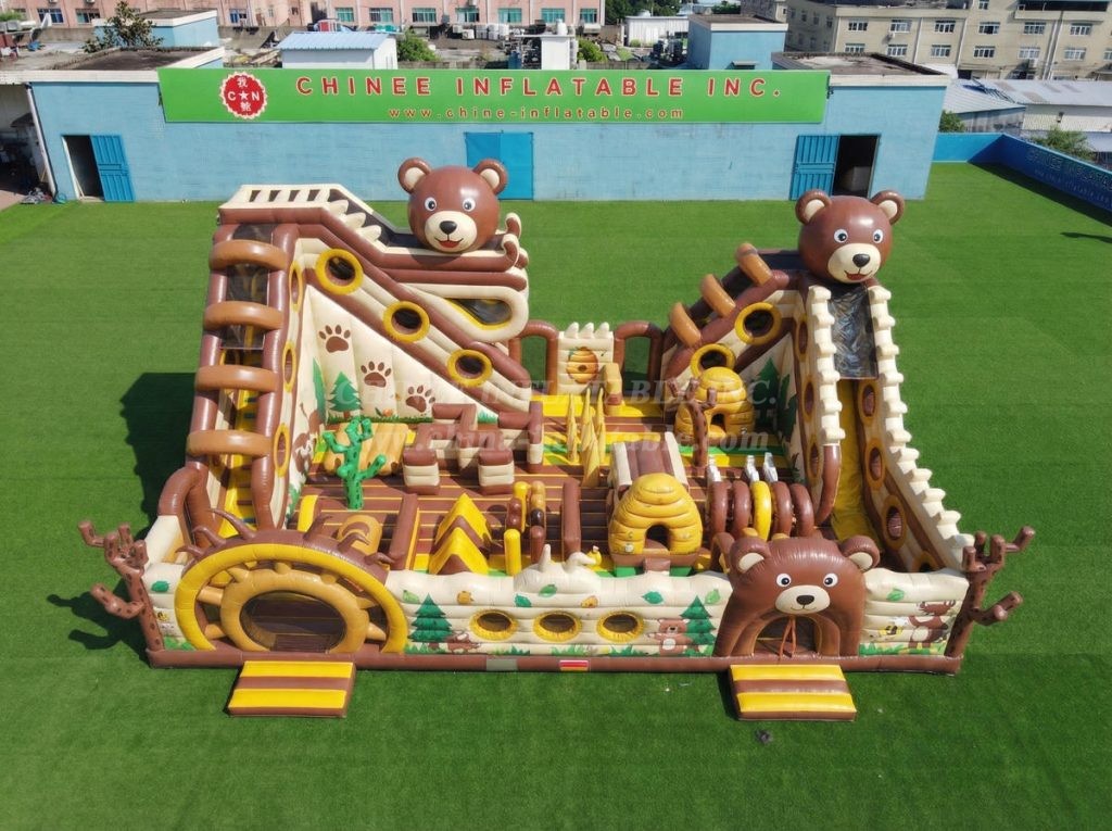 T6-6882 Bear Theme Inflatable Amusement