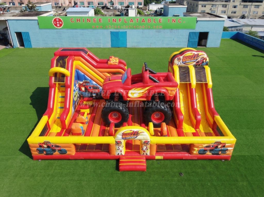 T6-6886 Blaze Monster Theme Inflatable Amusement