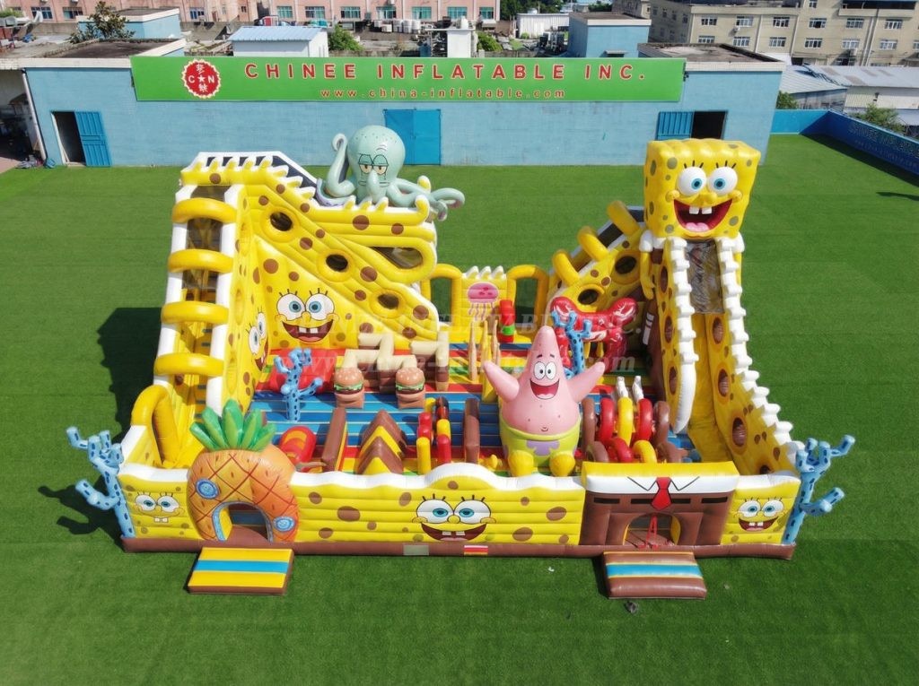 T6-6941 SpongeBob Theme Inflatable Amusement
