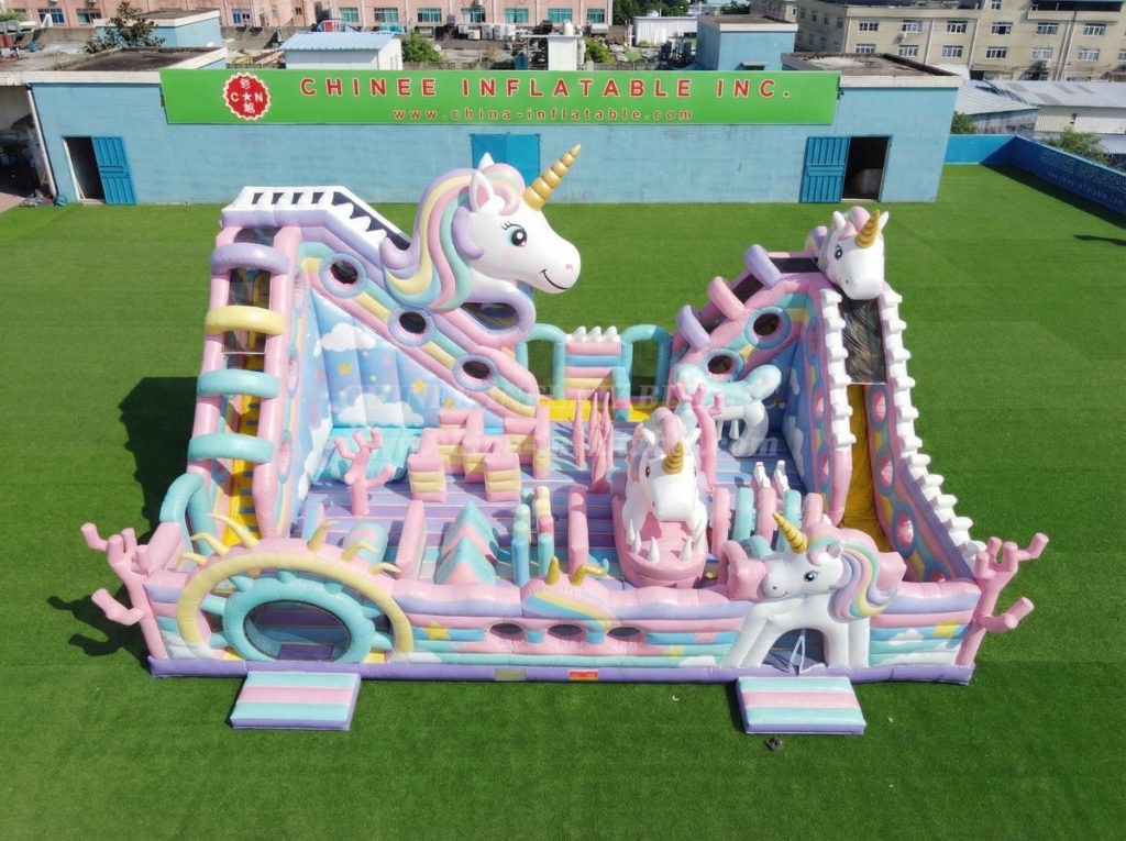 T6-6955 Unicorn Theme Inflatable Amusement