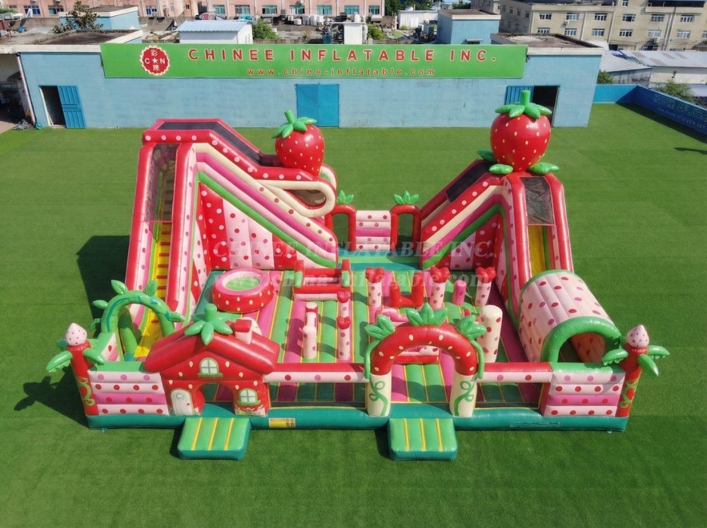 T6-7023 Strawberry Shortcake Theme Inflatable Amusement