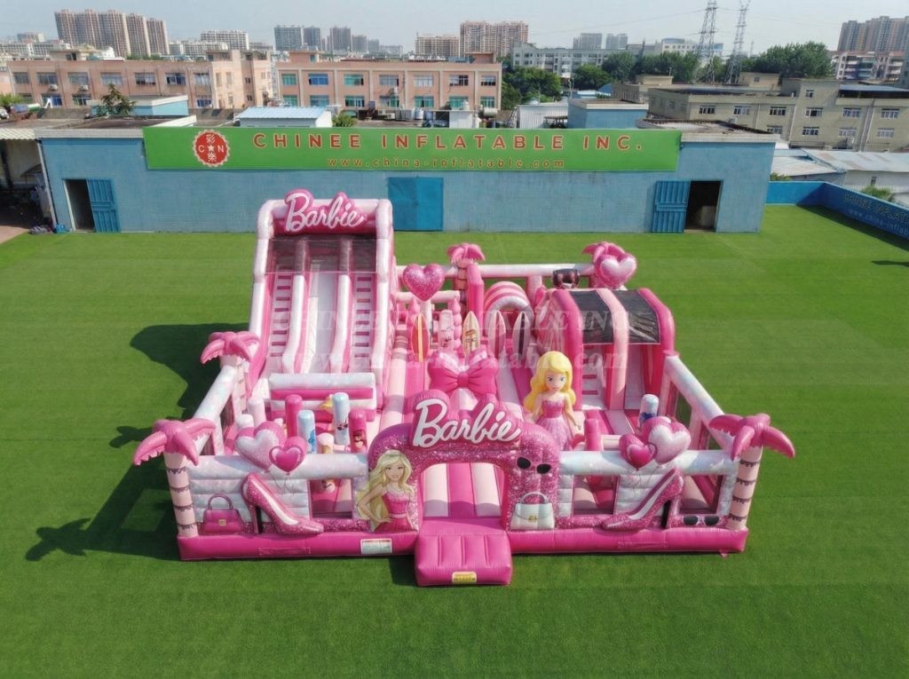 T6-7047 Barbie Theme Inflatable Amusement