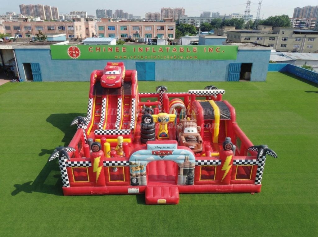 T6-7058 Cars Theme Inflatable Amusement