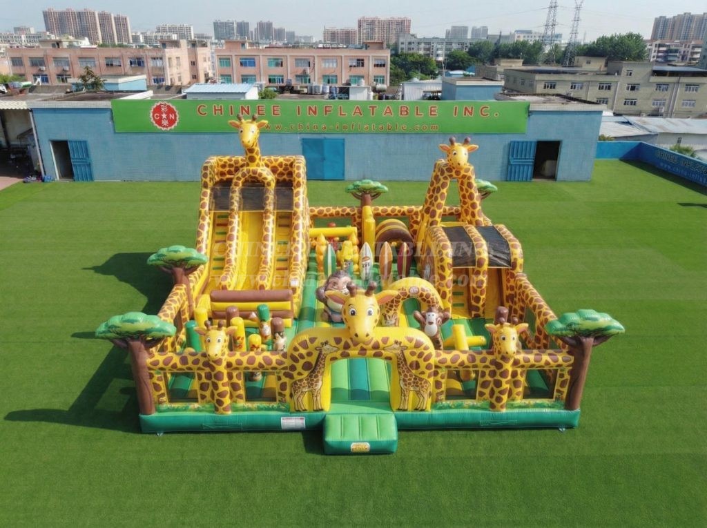 T6-7073 Giraffe Theme Inflatable Amusement